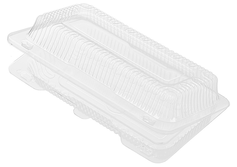 Контейнер РК-19 184х78х48мм с совмещ. крыш. прямоуг. БОПС (М)(Т) 0,4кг, цвет прозр.