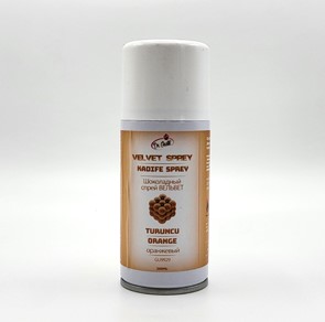 Шоколадный спрей ВЕЛЬВЕТ оранжевый (флакон 150 мл.)