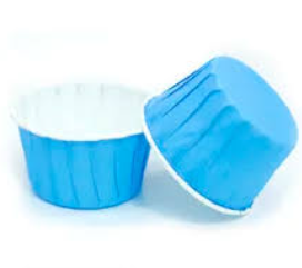 Форма бумажная МАФФИН 50*40мм Голубой 100 шт