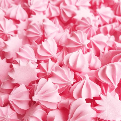 Сахарные фигурки Безе малые Розовые 80гр