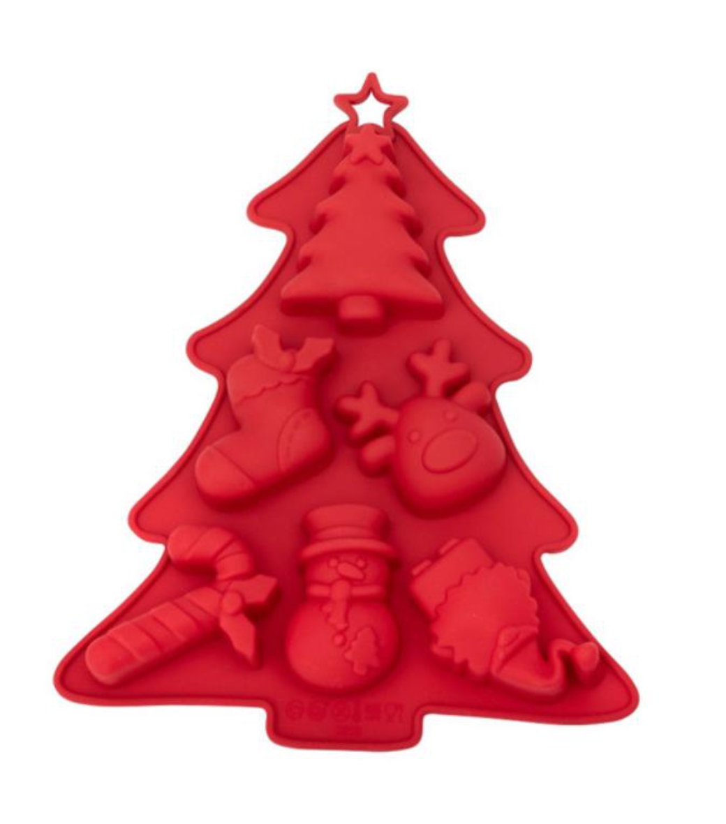 Форма силиконовая НГ Елка 6 ячеек