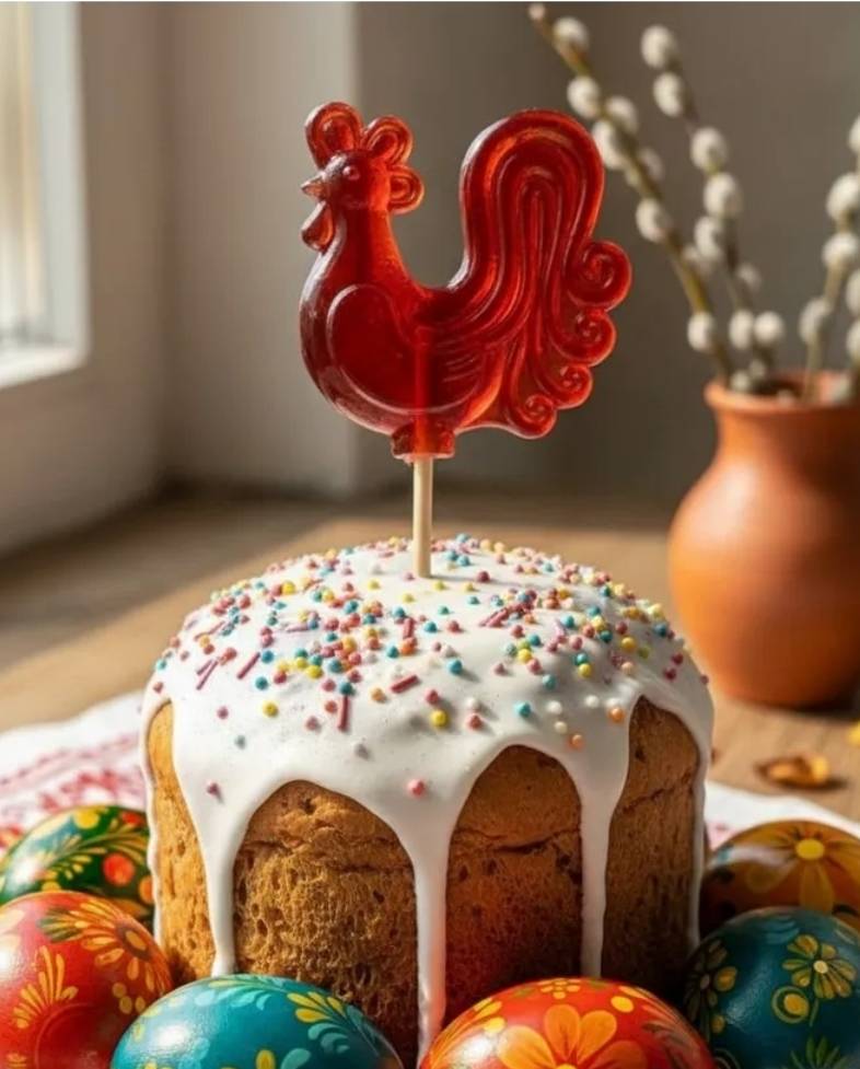 Леденец Петушок на палочке, 6см