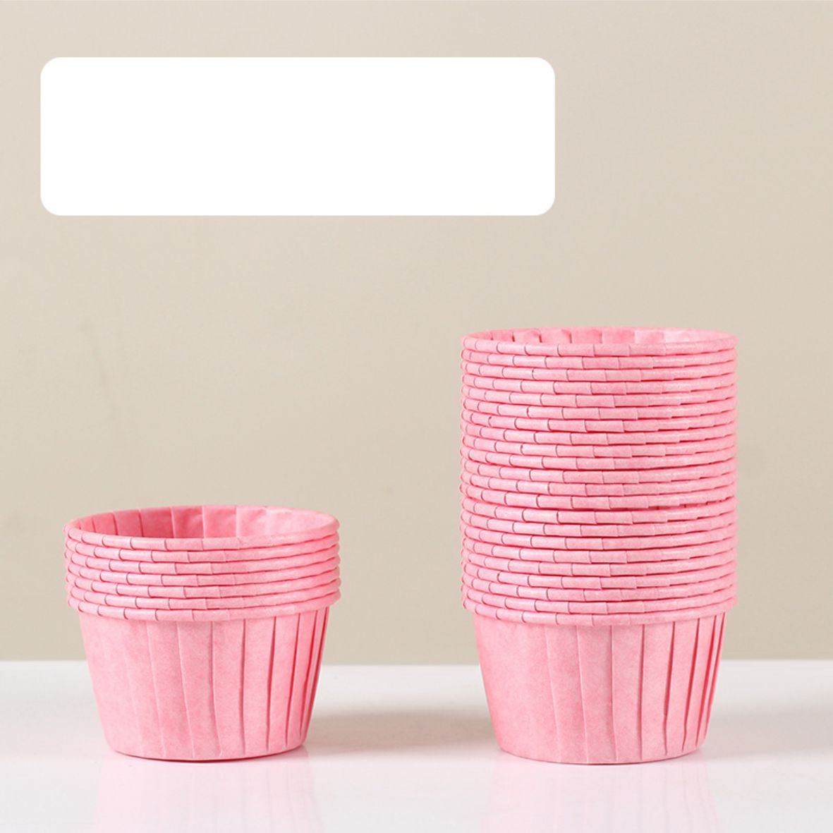 Форма бумажная МАФФИН 50*40мм Розовый 50шт