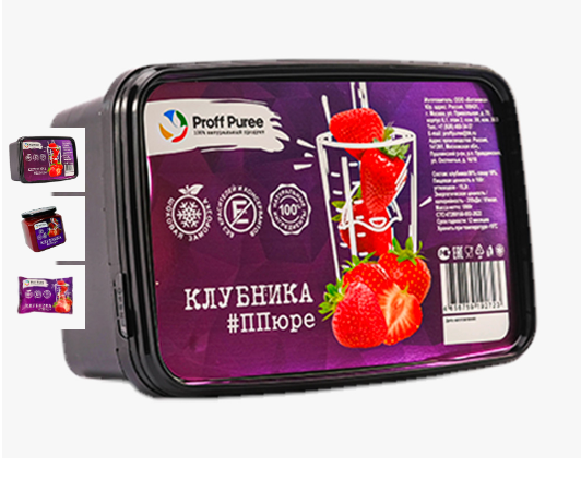 Пюре Клубника "Proff Puree" 1 кг.