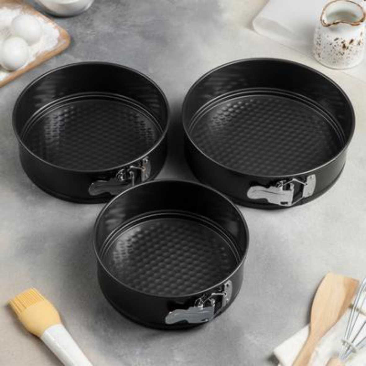 Набор форм для выпечки разъемных 3шт 18/20/22