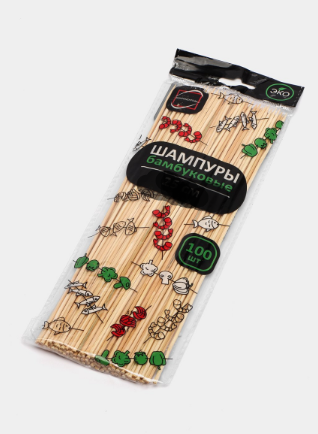 Шпажки 40см деревянные (бамбук) 100 шт