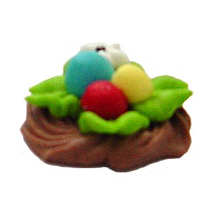 Украшение 2шт сахарное "Пасхальное гнездо"