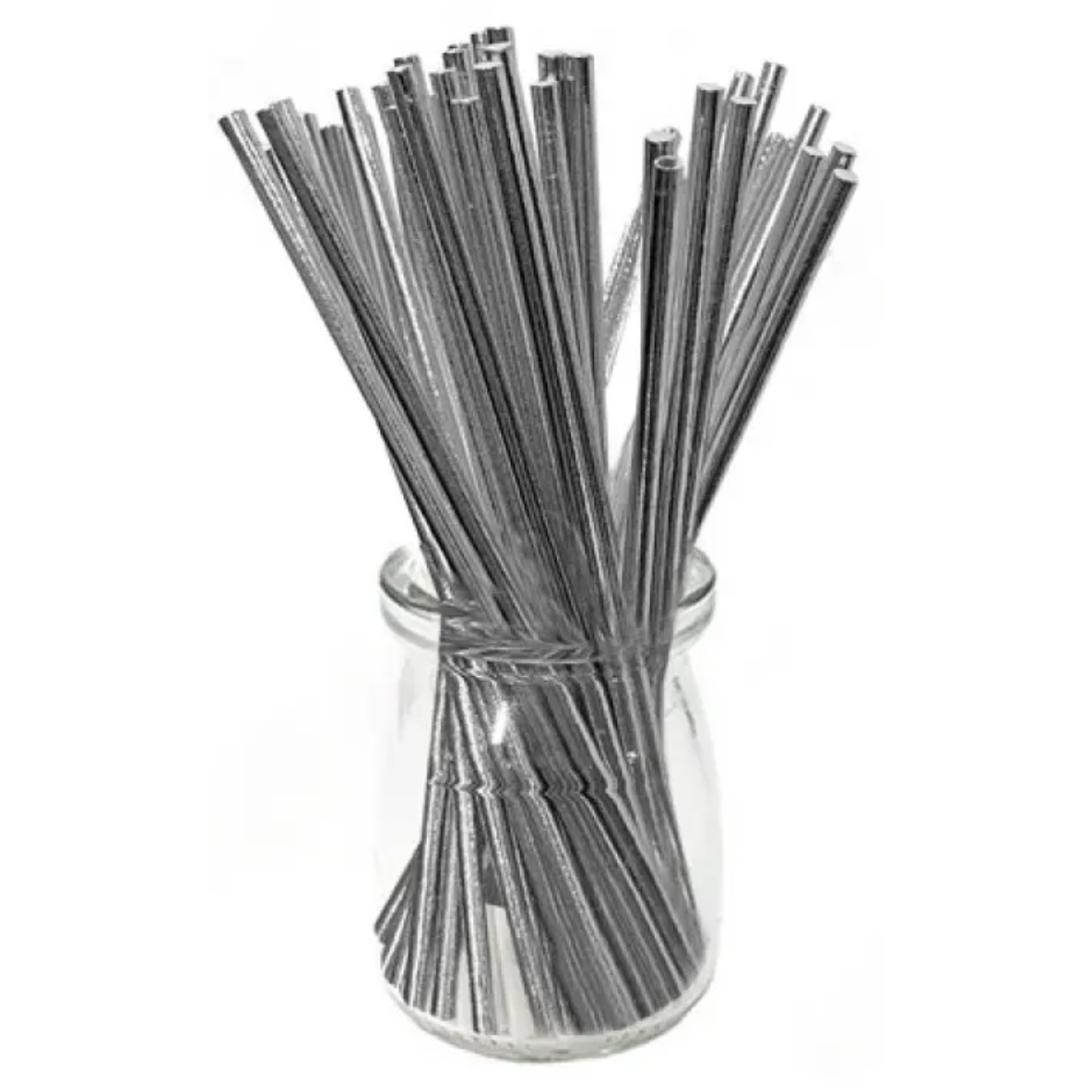 Палочки 15см, 10шт для кейк-попсов серебряные