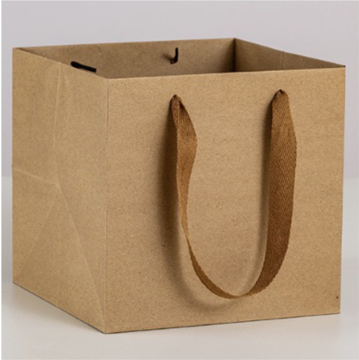 Пакет картонный Крафт с ручками 35х35х35 см