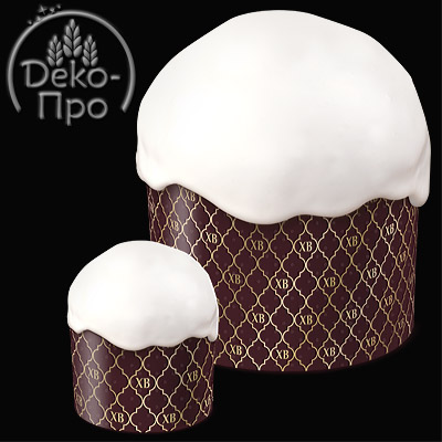 Форма бумажная 1шт микс (d134xh100мм) "ХВ новая"