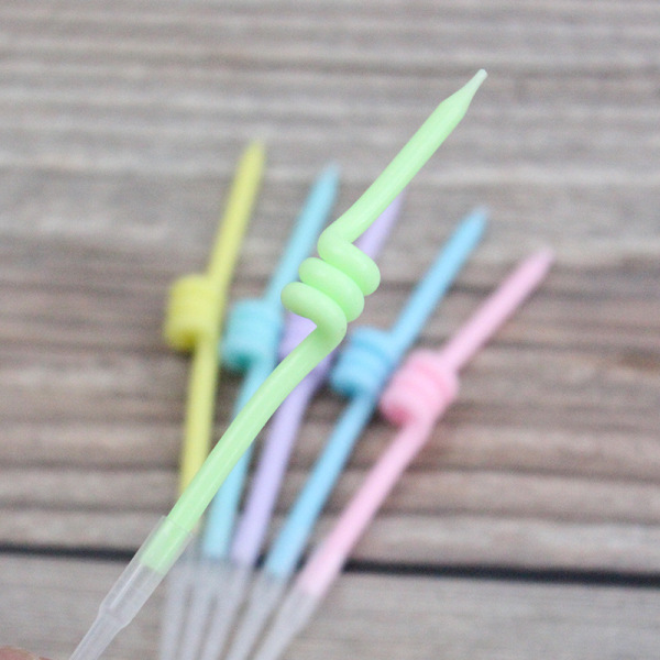 Свечи для торта СПИРАЛЬ 6шт