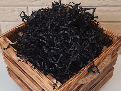 50рг. Черный наполнитель бумажный 3 мм