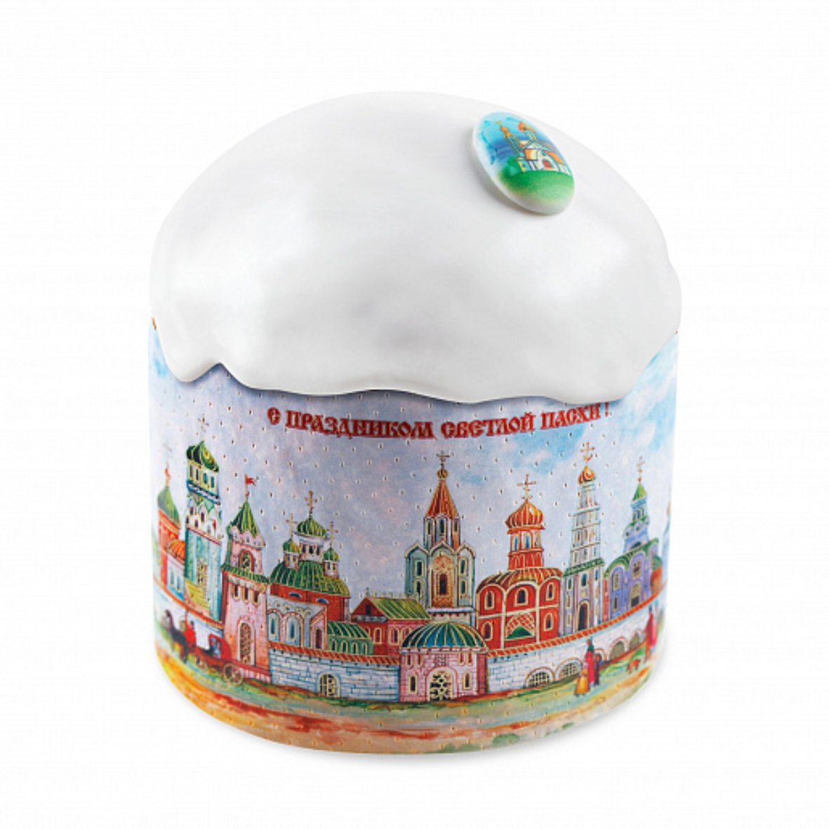 Форма бумажная 1шт микс (d110xh85мм) "Кремли"