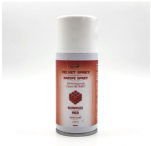 Шоколадный спрей ВЕЛЬВЕТ красный (флакон 150 мл.)