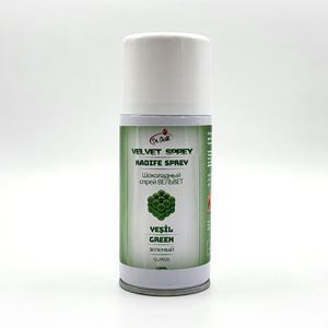 Шоколадный спрей ВЕЛЬВЕТ зеленый (флакон 150 мл.)