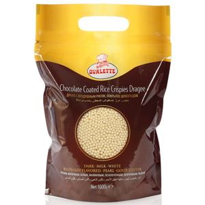 Шарики криспи 50гр шоколадные белые
