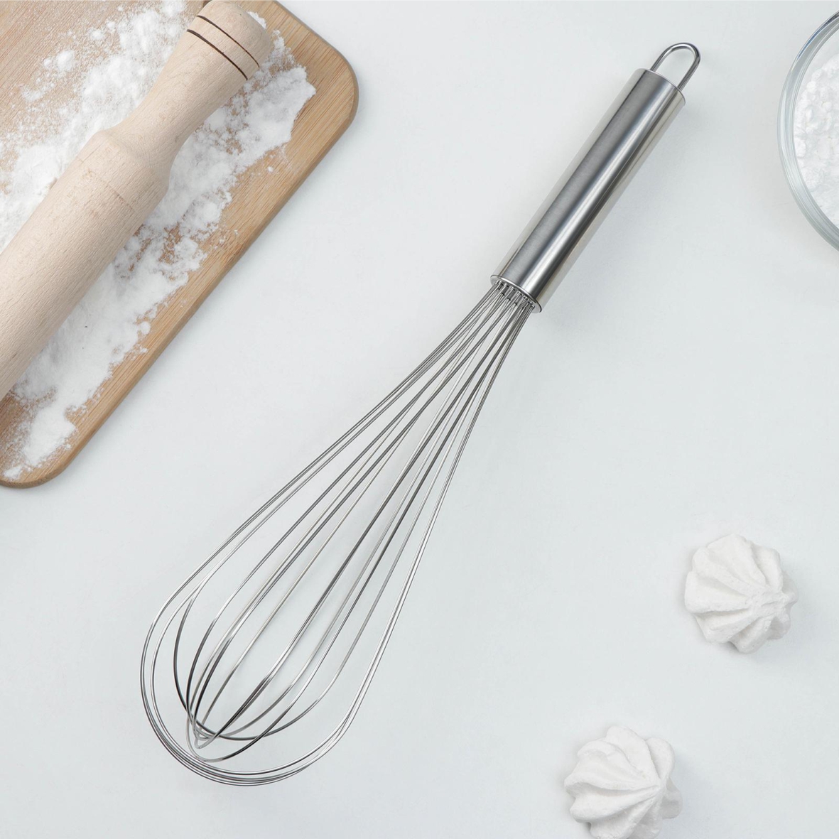 Венчик кулинарный «Сильвер», струна 1,3 мм, 37×8×8 см