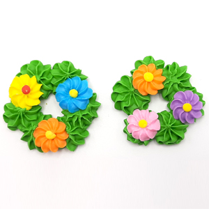 ВЕНОЧЕК ПАСХАЛЬНЫЙ мини Сахаристое украшение 1шт