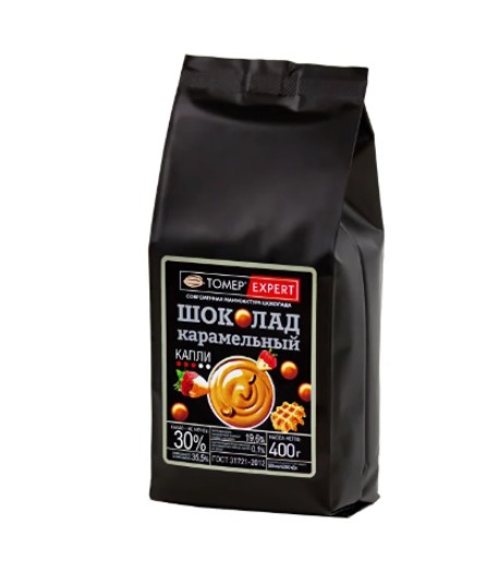 Шоколад Карамельный 30% в каллетах (каплях) - Томер Эксперт 400 гр