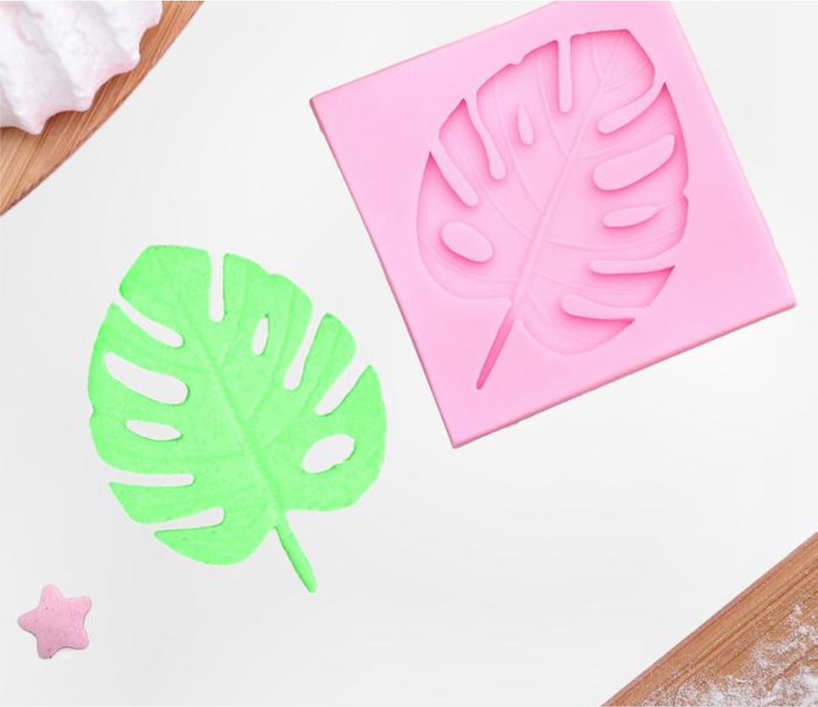 Молд силиконовый «Лист тропических растений»