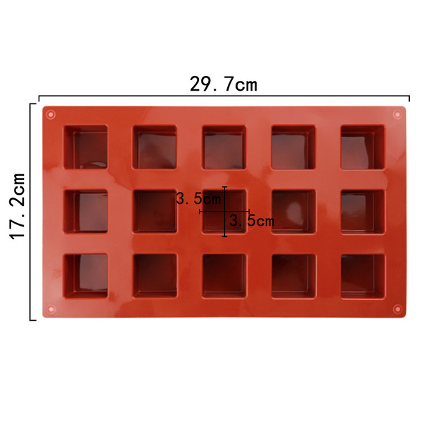 Силиконовая форма КУБИК 15 ячеек Силиконовая форма КУБИК 15 ячеек