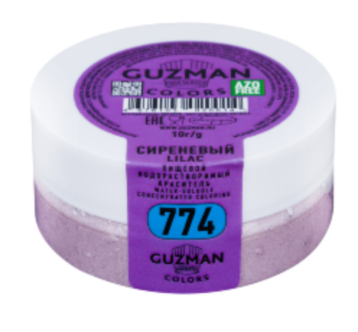 774 Сиреневый - водорастворимый краситель GUZMAN - 10г