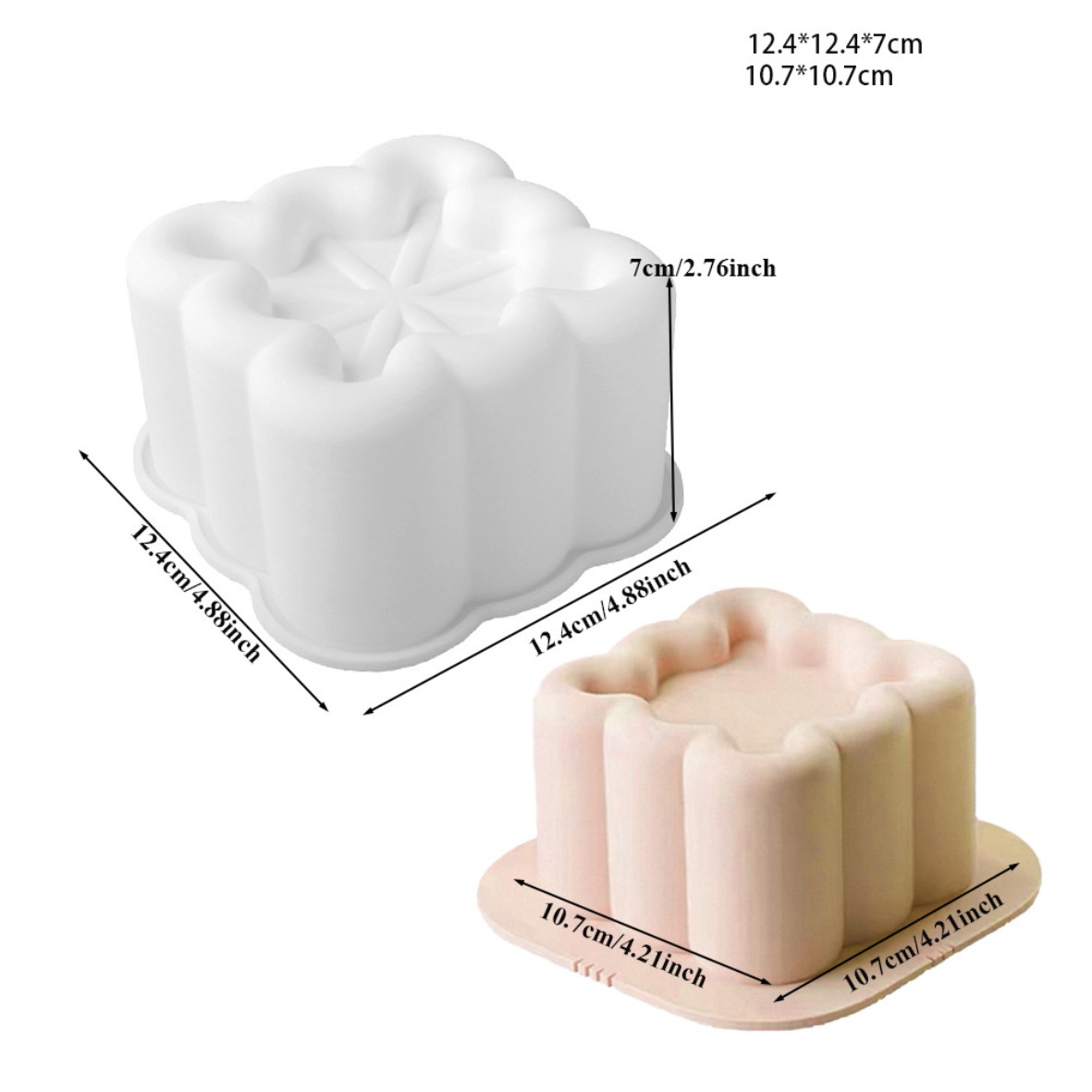 Силиконовая форма для муссового бенто, квадрат