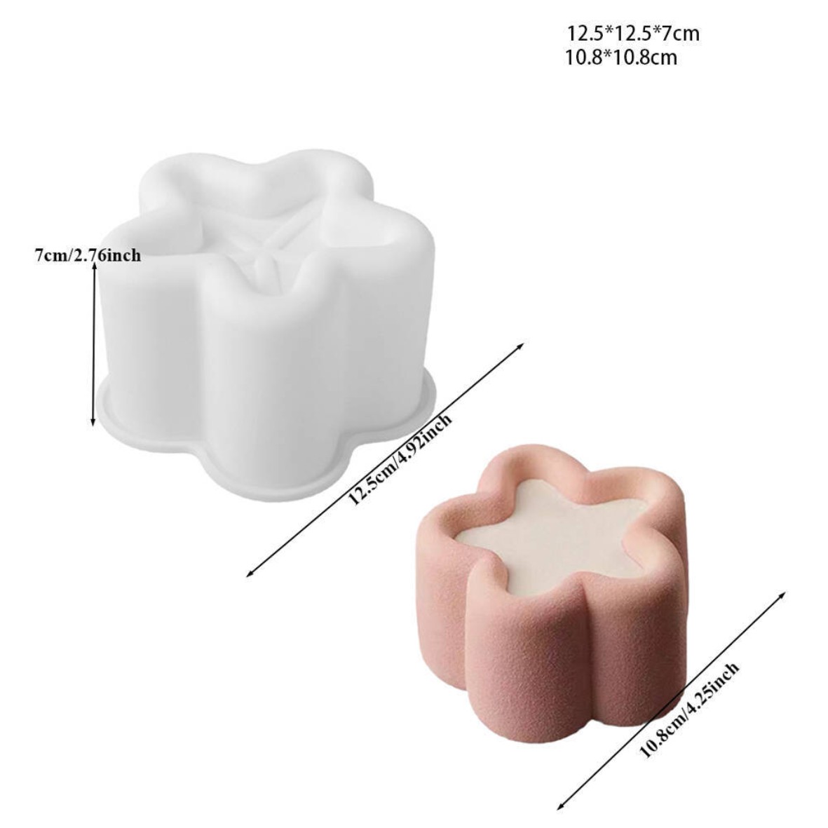 Силиконовая форма для муссового бенто, звезда