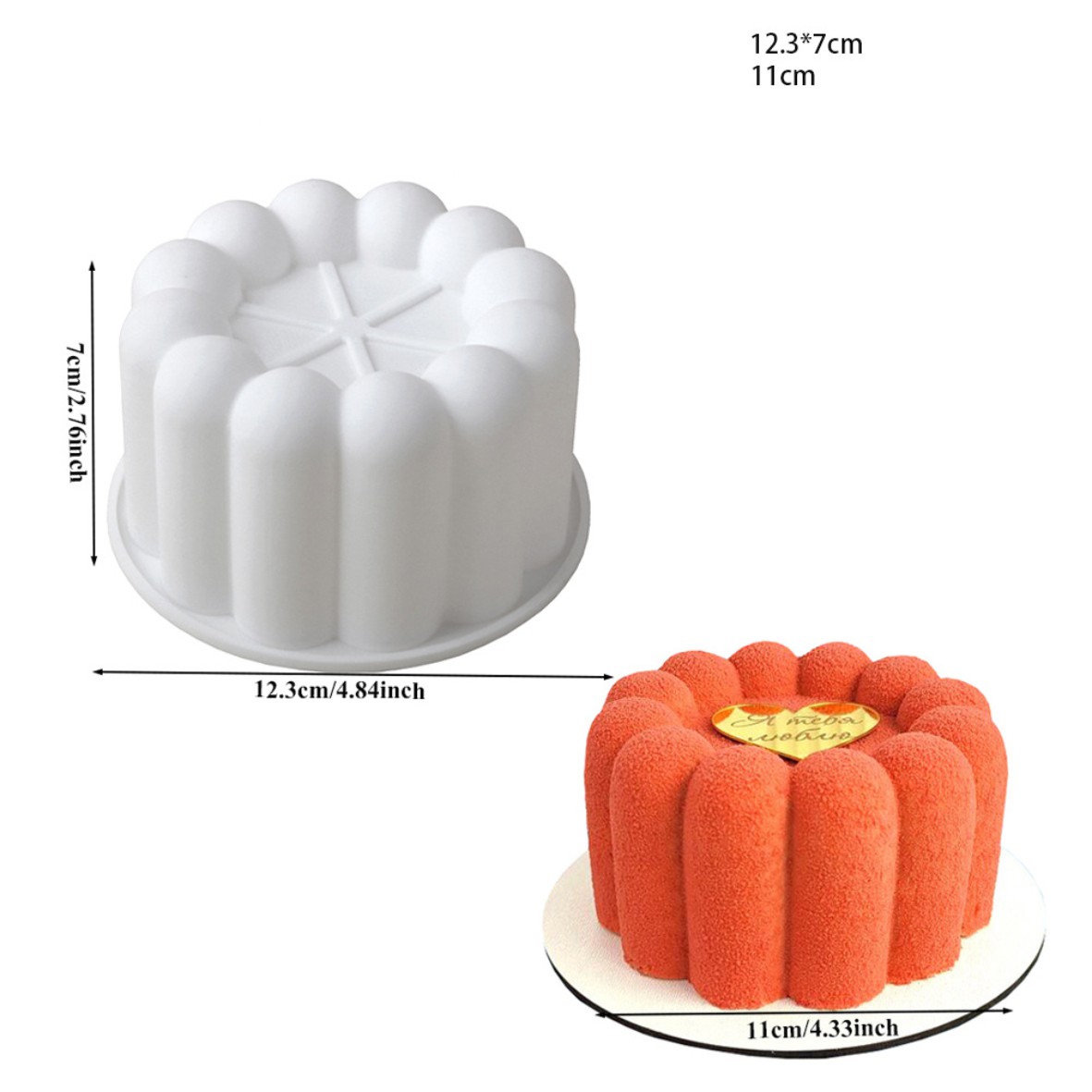 Силиконовая форма для муссового бенто, круг