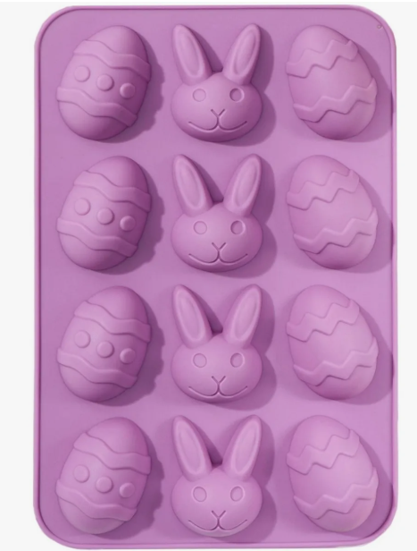 Форма для льда и шоколада «Пасха», 23х15 см, 12 ячеек