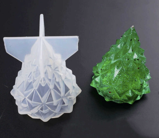 Силиконовый молд 3D «Елочка хрустальная»