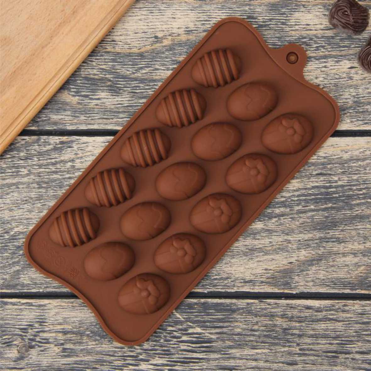 Форма силиконовая пасхальные яйца 15 ячеек