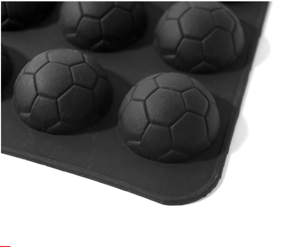 Силиконовая форма для шоколада, футбольный мяч, 6 ячеек, 7см