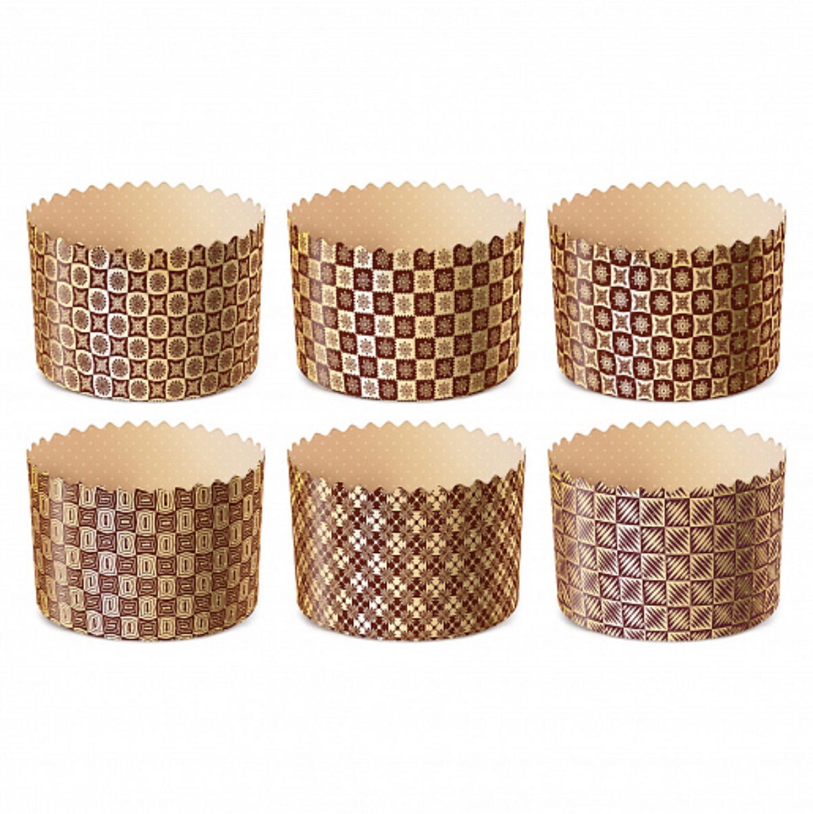 Форма бумажная 1шт микс (d134xh100мм) "Новый стандарт"