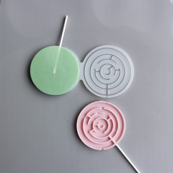 Силиконовая форма для леденцов "Лабиринт"