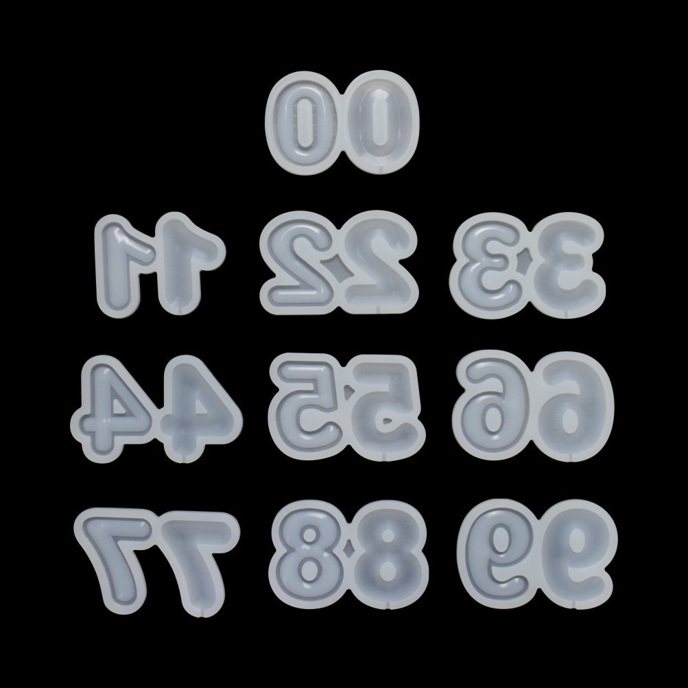 Силиконовая форма для леденцов Цифры 9шт