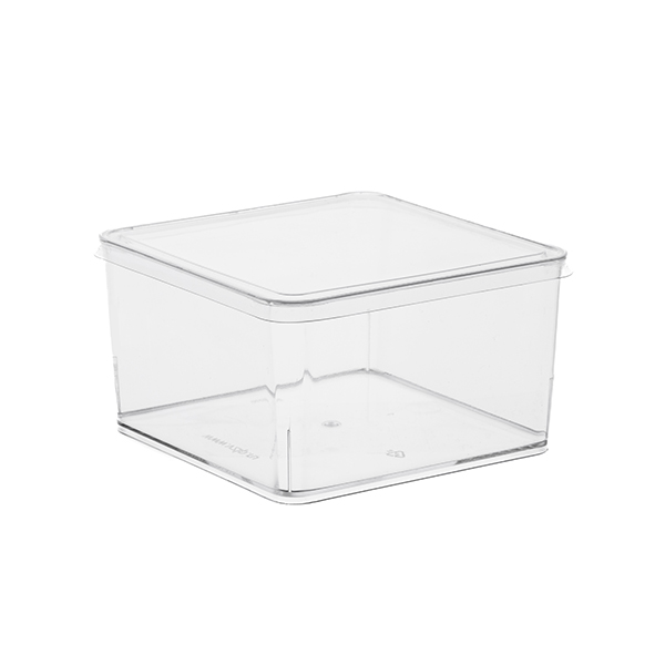 Креманка для десертов 9,5х9,5х5,5см 350мл с крышкой