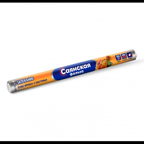 Фольга алюминиевая Саянская 44см ширина 10м 14мкр