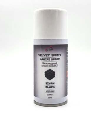 Шоколадный спрей ВЕЛЬВЕТ черный (флакон 150 мл.)