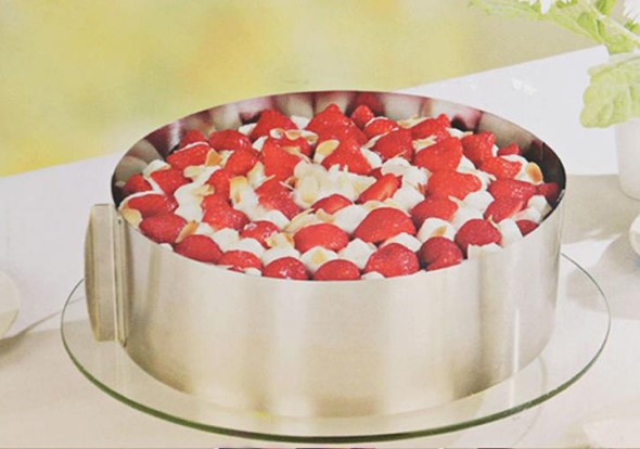 Кольцо для бенто тортика с регулировкой 8-14см h8см