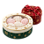 Новогодние коробки для зефиров круглые