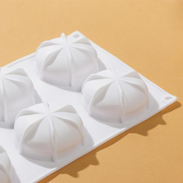 Форма для муссовых десертов и выпечки «Вихрь», 29,8×17,5×2,5 см, 6 ячеек