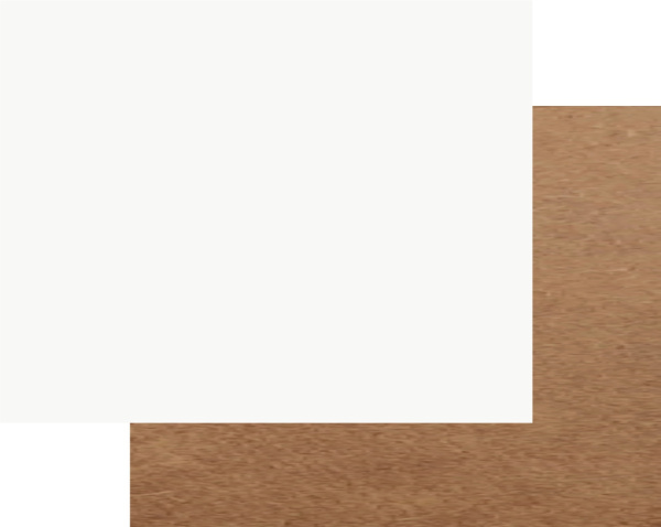 Подложка 30х40см h3мм (ХДФ/Белая)