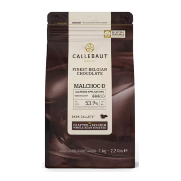 Бельгийский темный шоколад  54.5% Barry Callebaut 1 кг