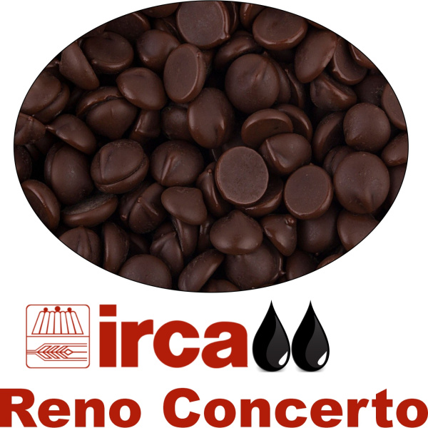 ШОКОЛАД темный 54.5% Reno Concerto 250 гр в дисках, IRCA, ИТАЛИЯ