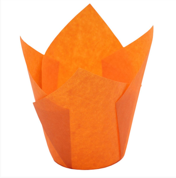 Форма для маффина Тюльпан Оранжевый 50 х 80 мм