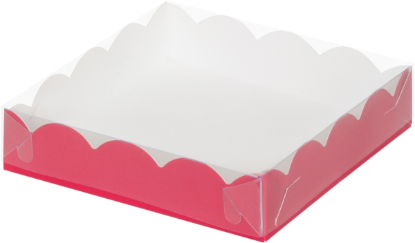 Коробка 200х200х30мм для печенья и пряника, Красная