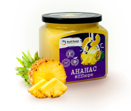 Пюре Ананас "Proff Puree" 0,5 кг.