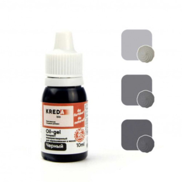 Черный Краситель Oil-gel 11, жирорастворимый Kreda