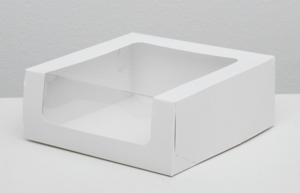 Упаковка 18х18х7см Чизкейк белый